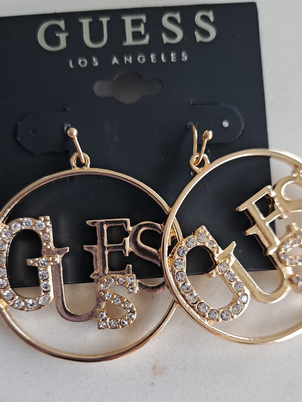 Guess Sparkle Gold Earrings